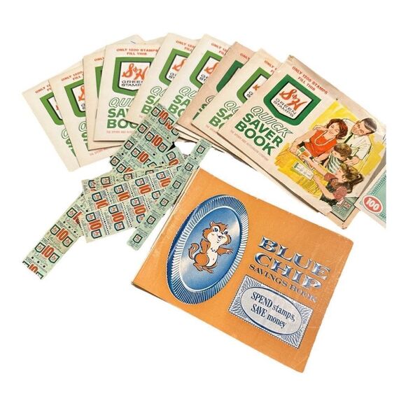 S & H stamps , vintage full books & empty Blue Chip stamps - Picture 2 of 9